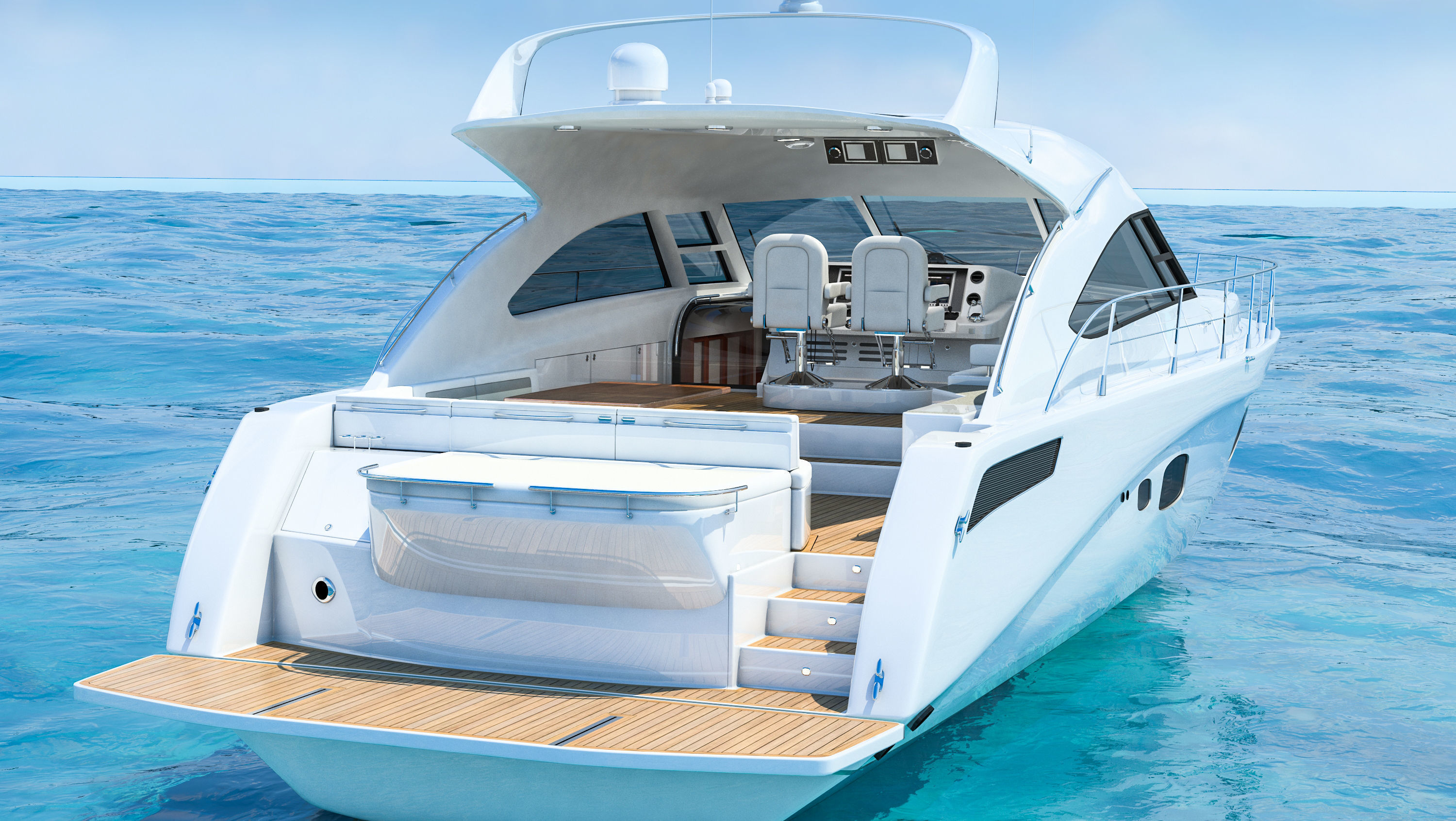 Searay Sundancer 540 2012 full interior 3D model_27