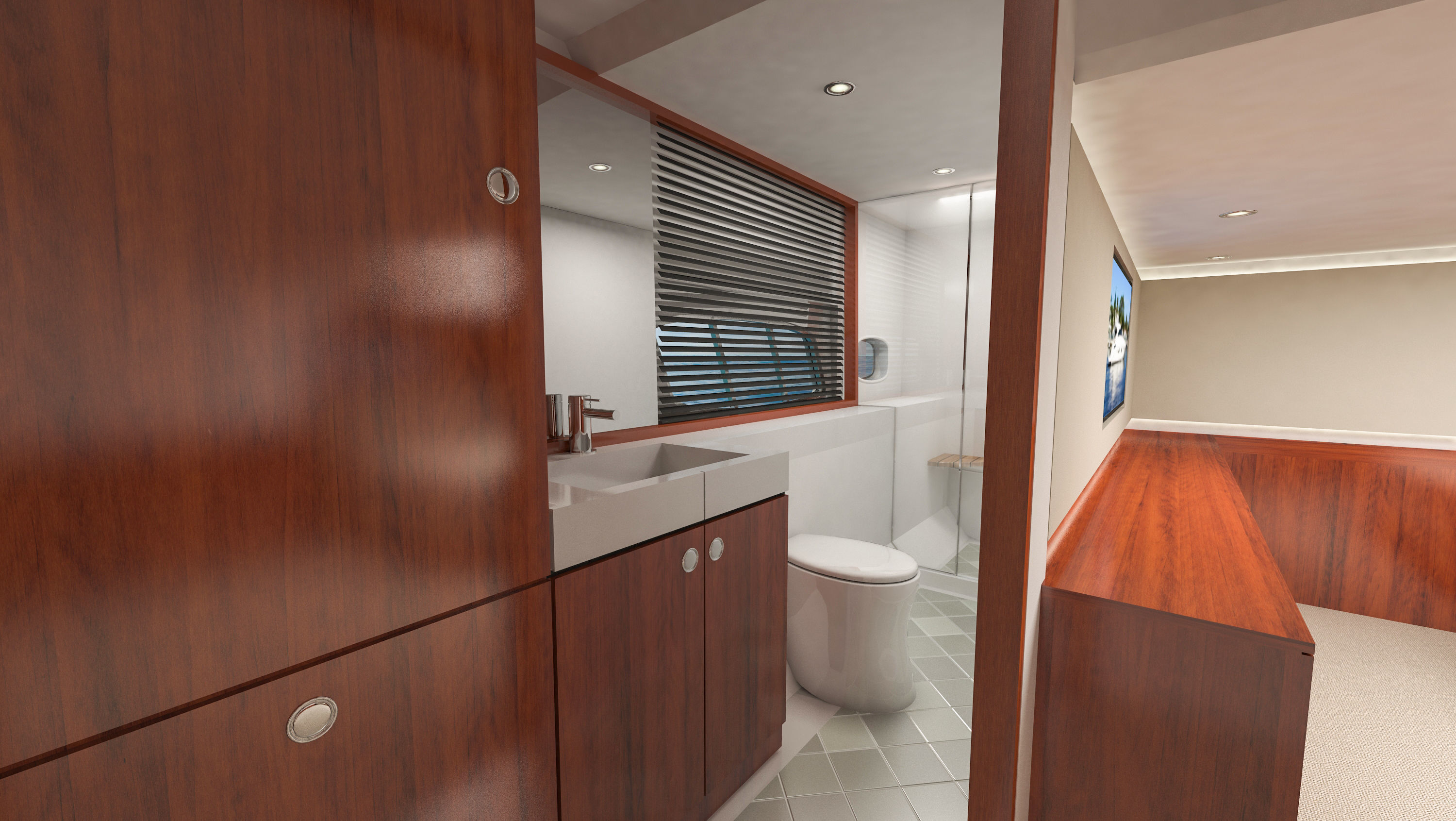 Searay Sundancer 540 2012 full interior 3D model_20