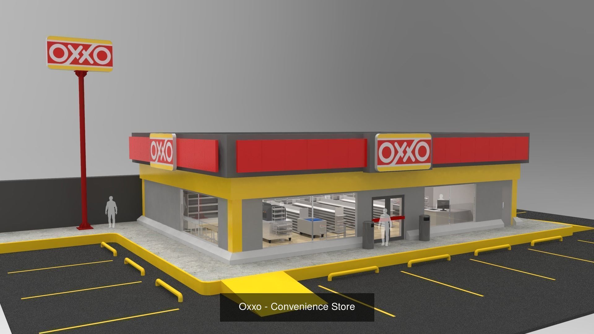 Convenience Stores 3D Model Collection_2