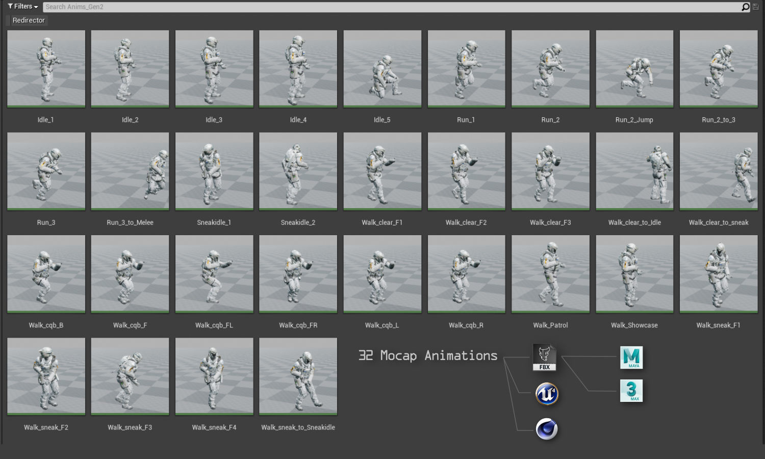 SCIFI - SPACE SOLDIER Low-poly 3D model_20