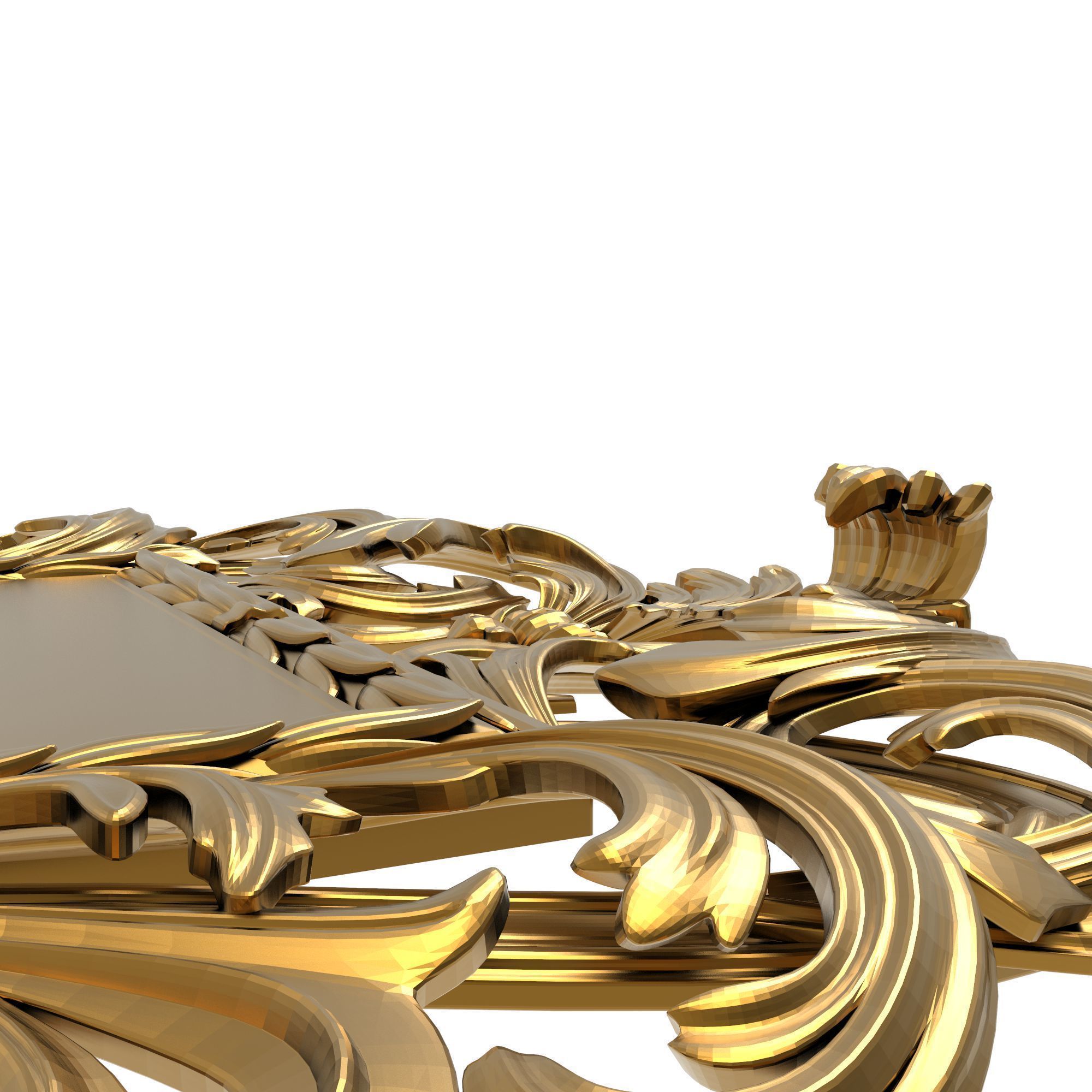 carved frame 3D model_5