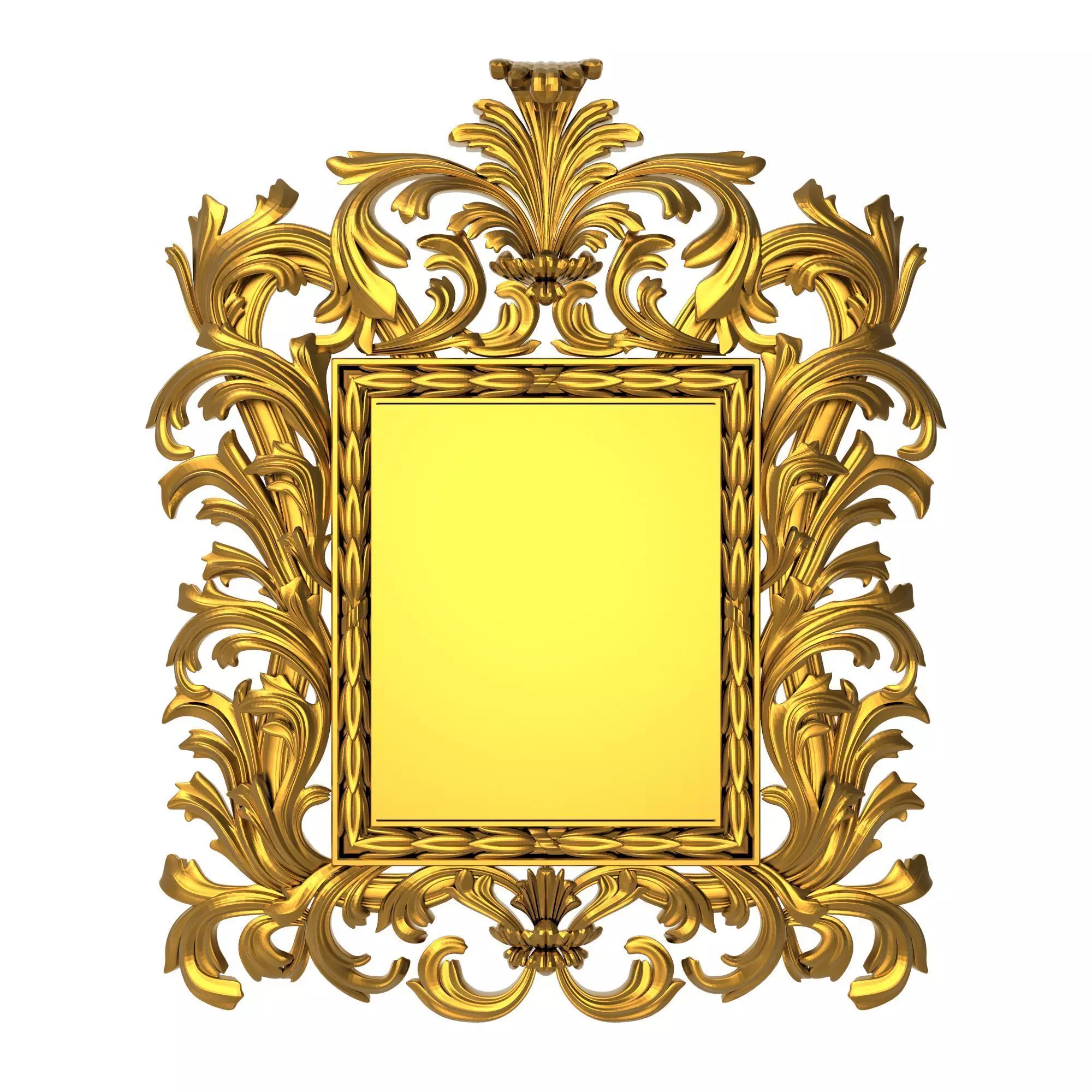 carved frame 3D model_0