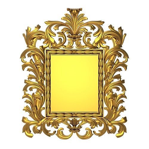 carved frame 3D model