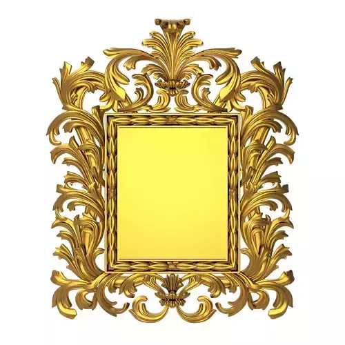 carved frame 3D model