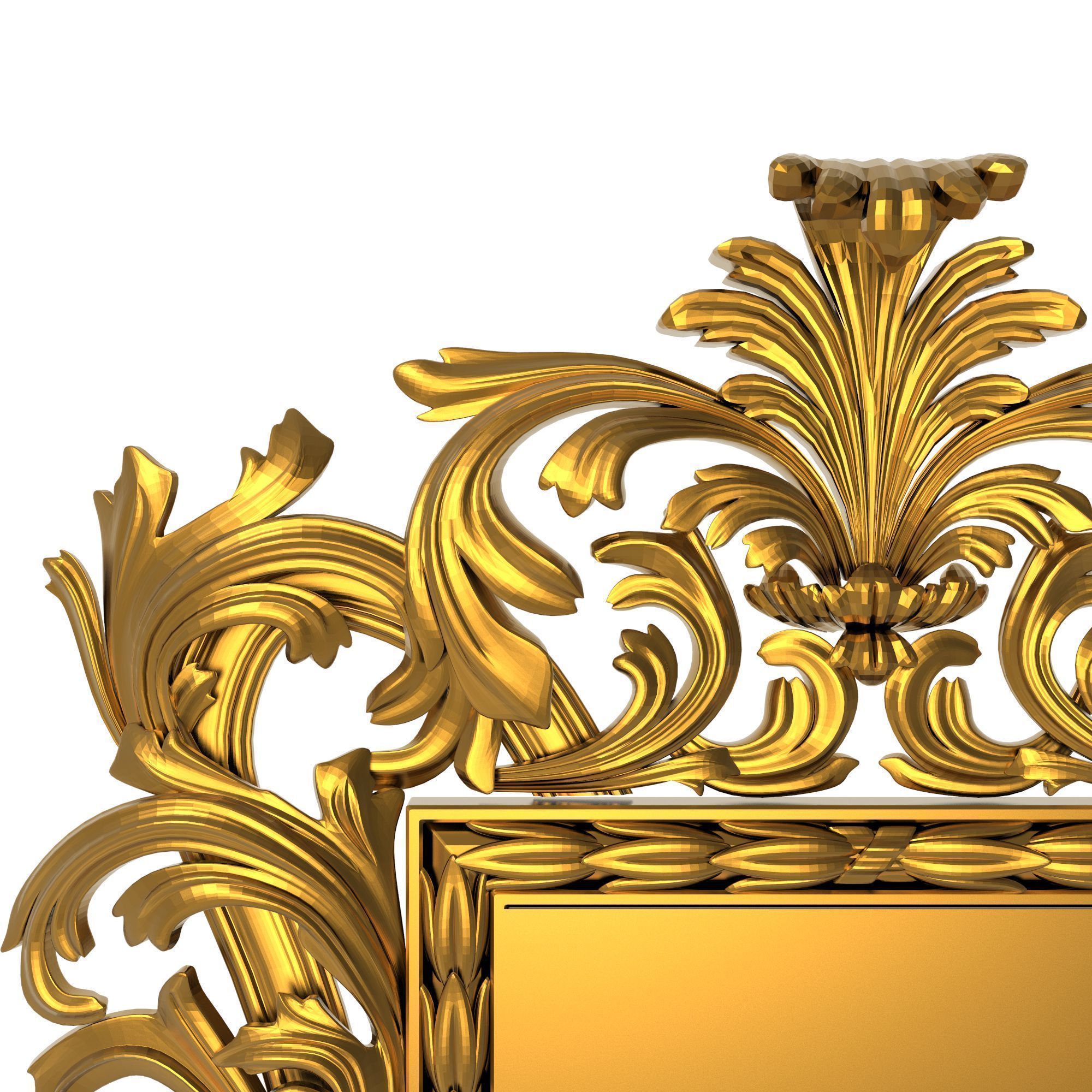 carved frame 3D model_1