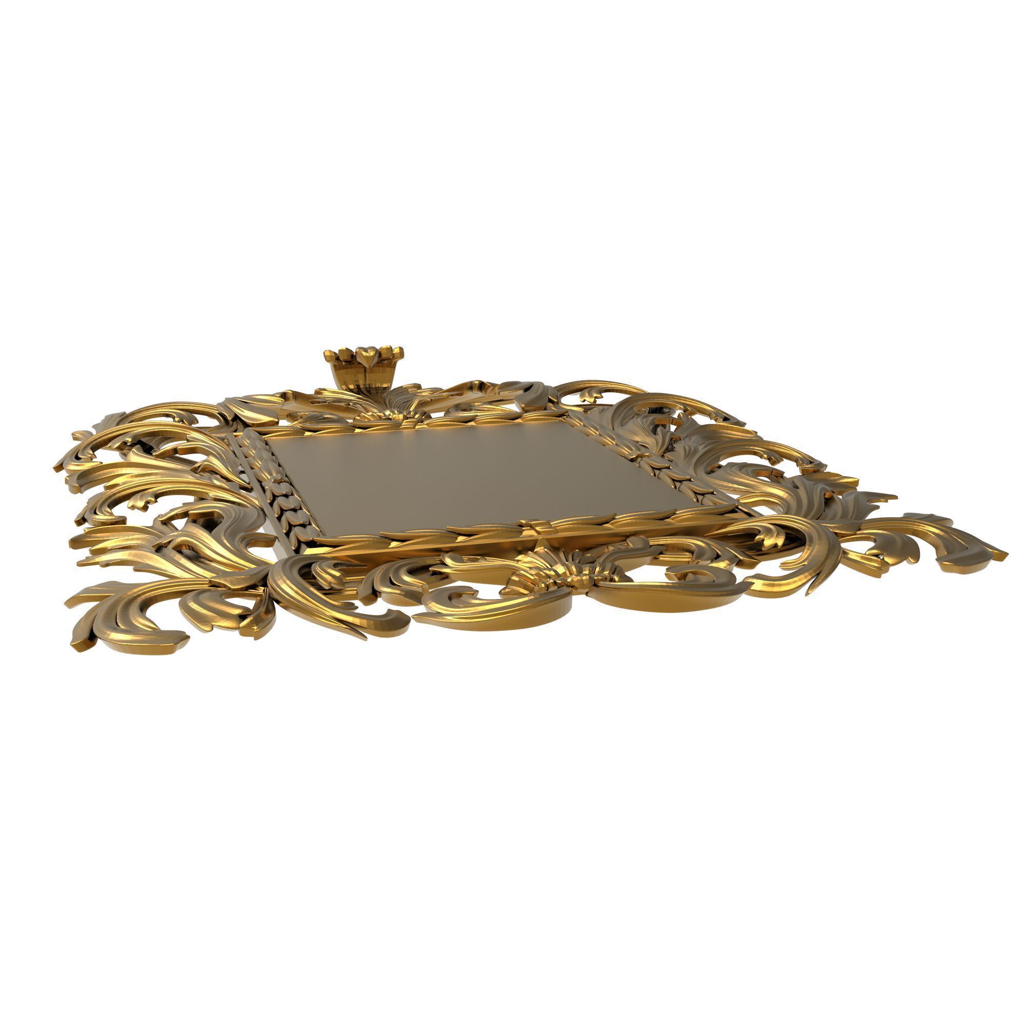 carved frame 3D model_6