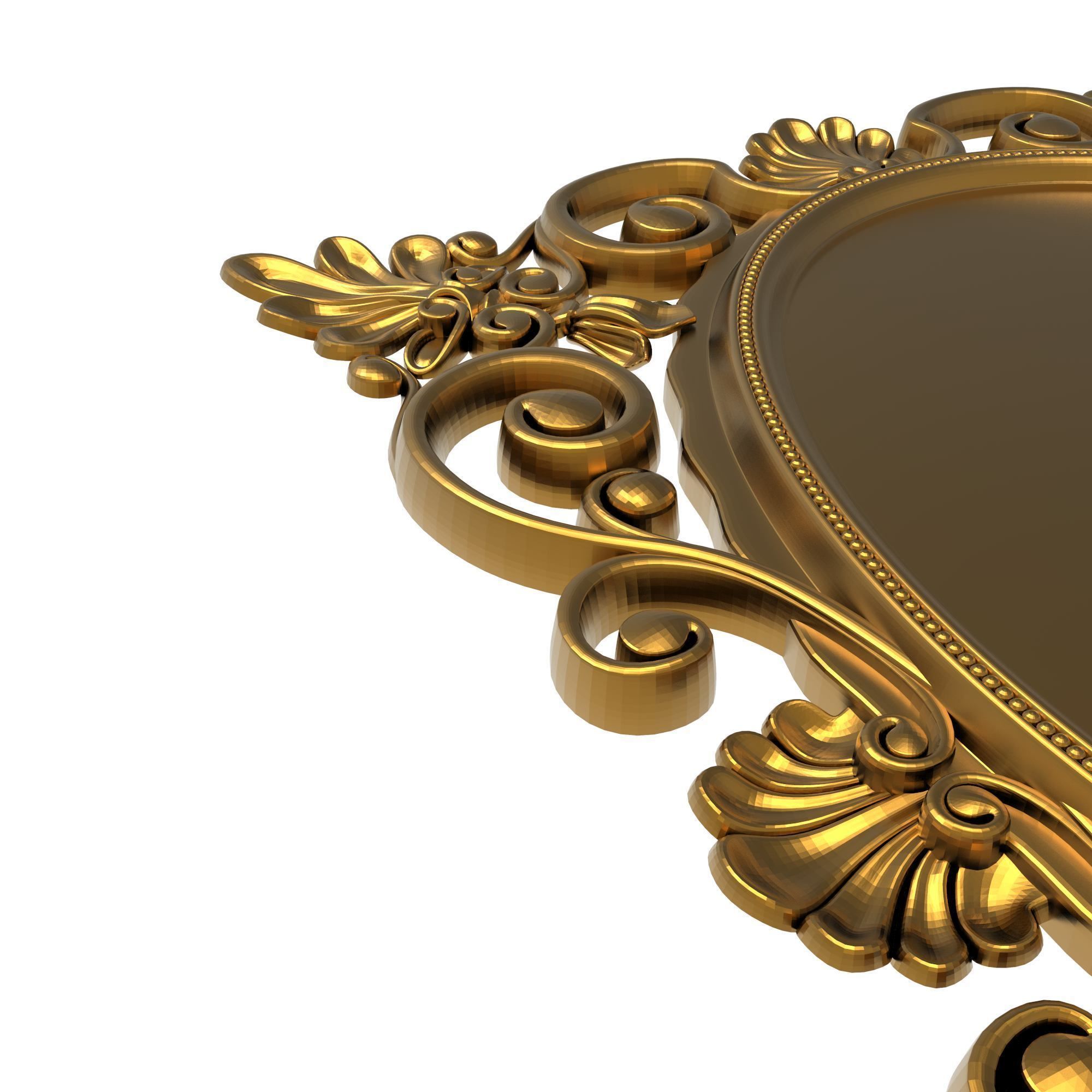 carved frame 3D model_5