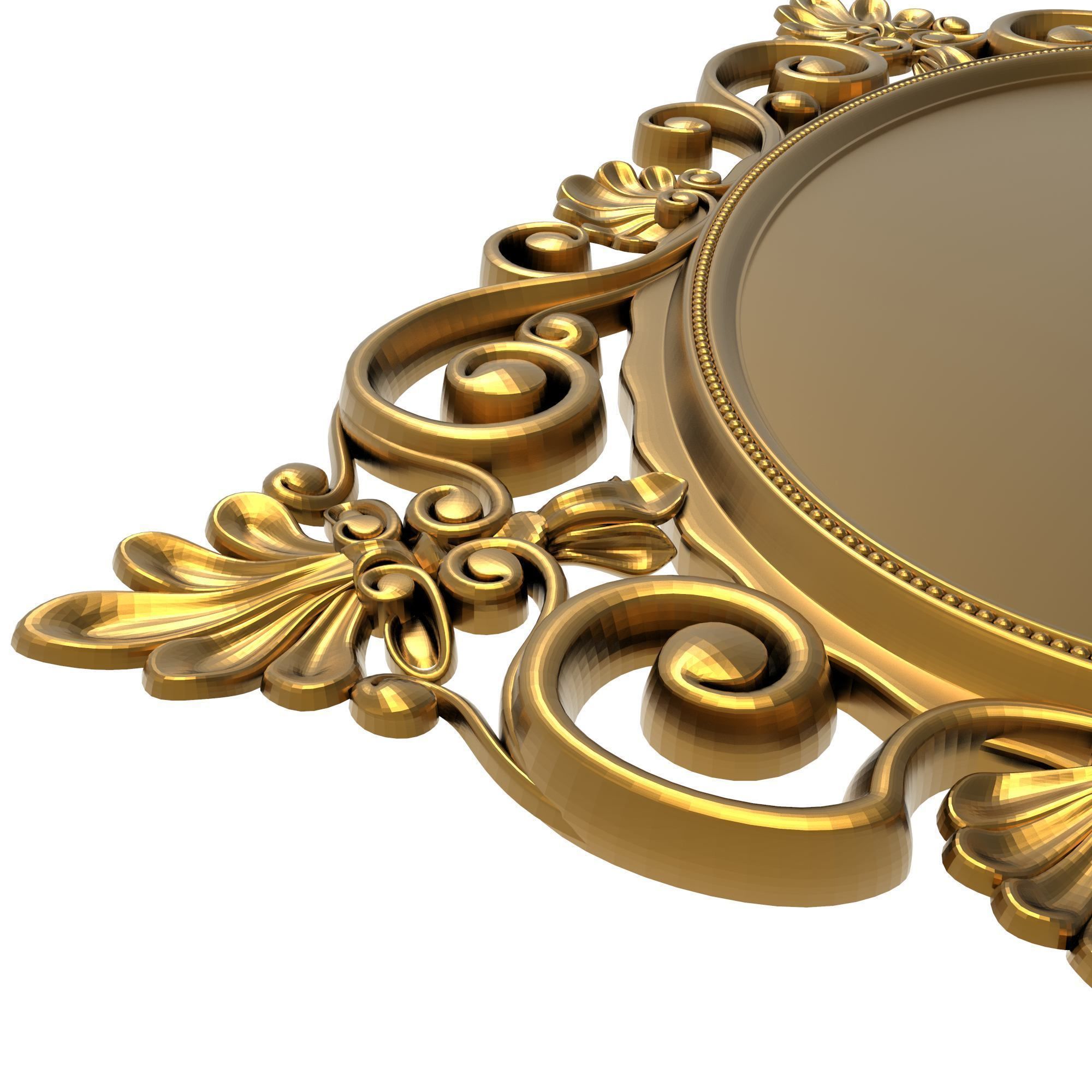 carved frame 3D model_2