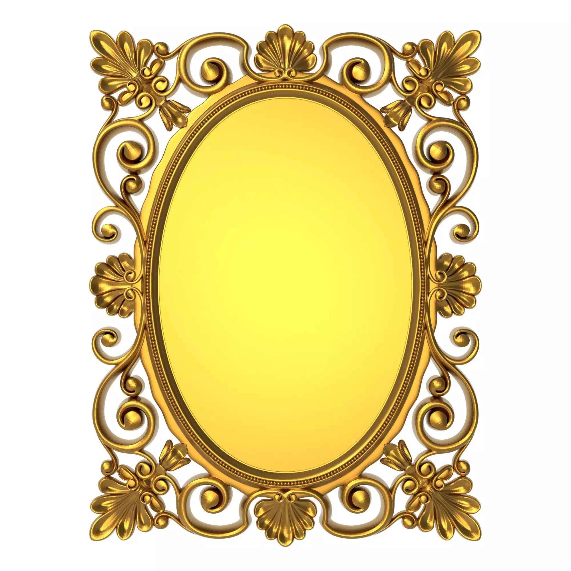 carved frame 3D model_0