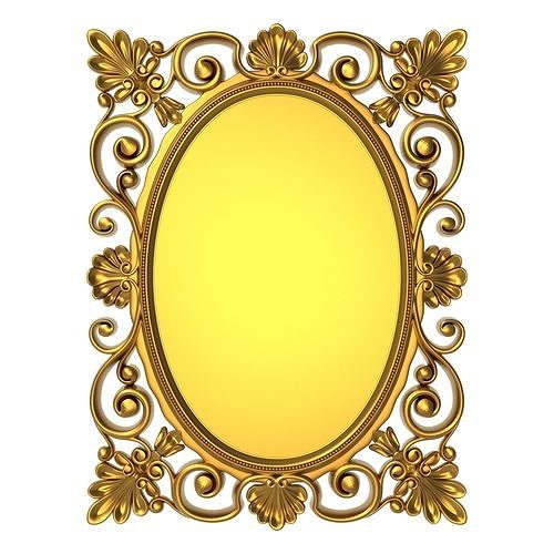 carved frame 3D model