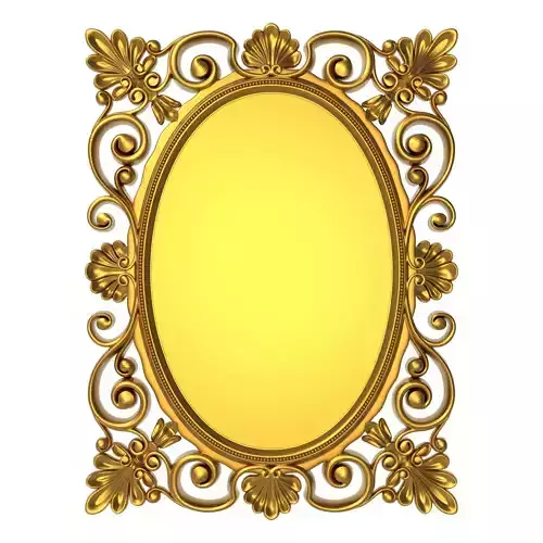 carved frame 3D model
