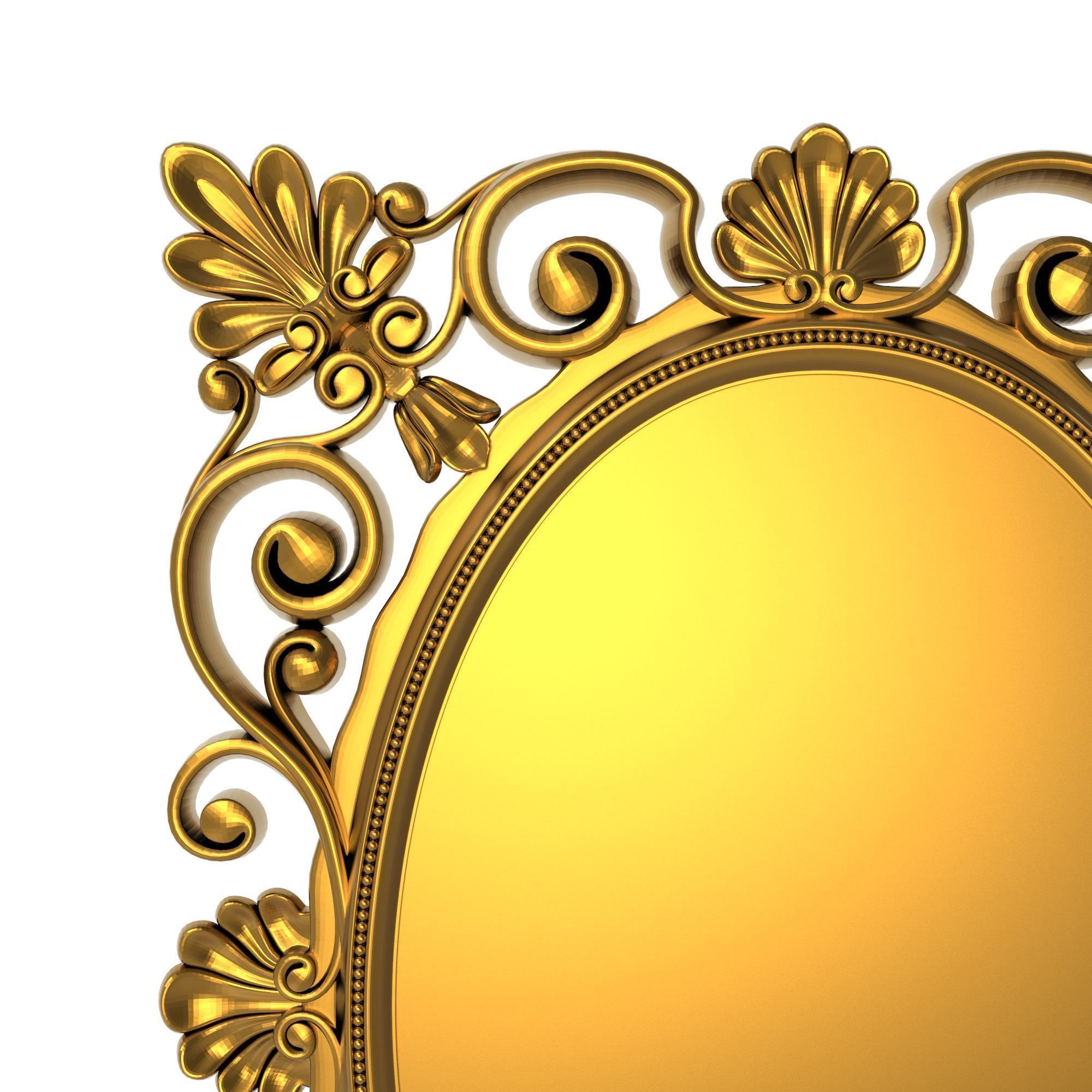 carved frame 3D model_1