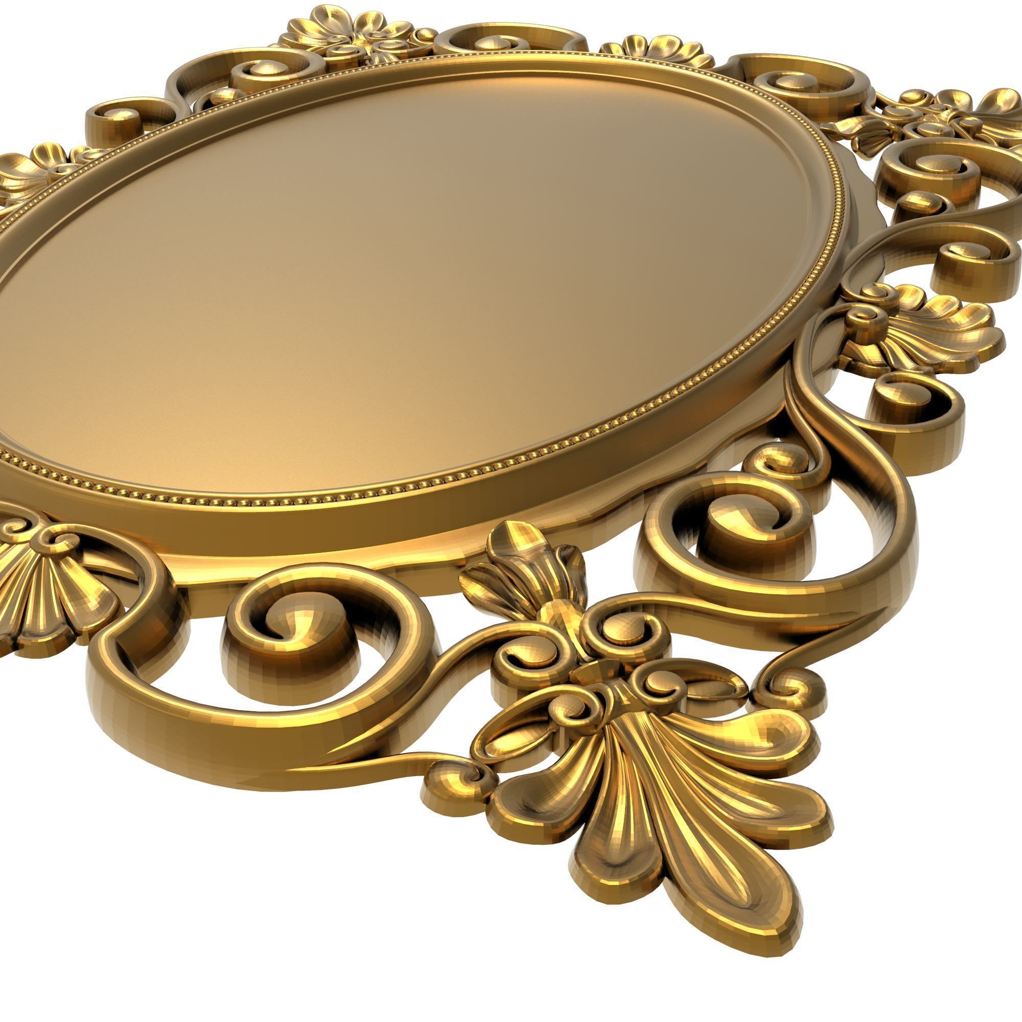 carved frame 3D model_3