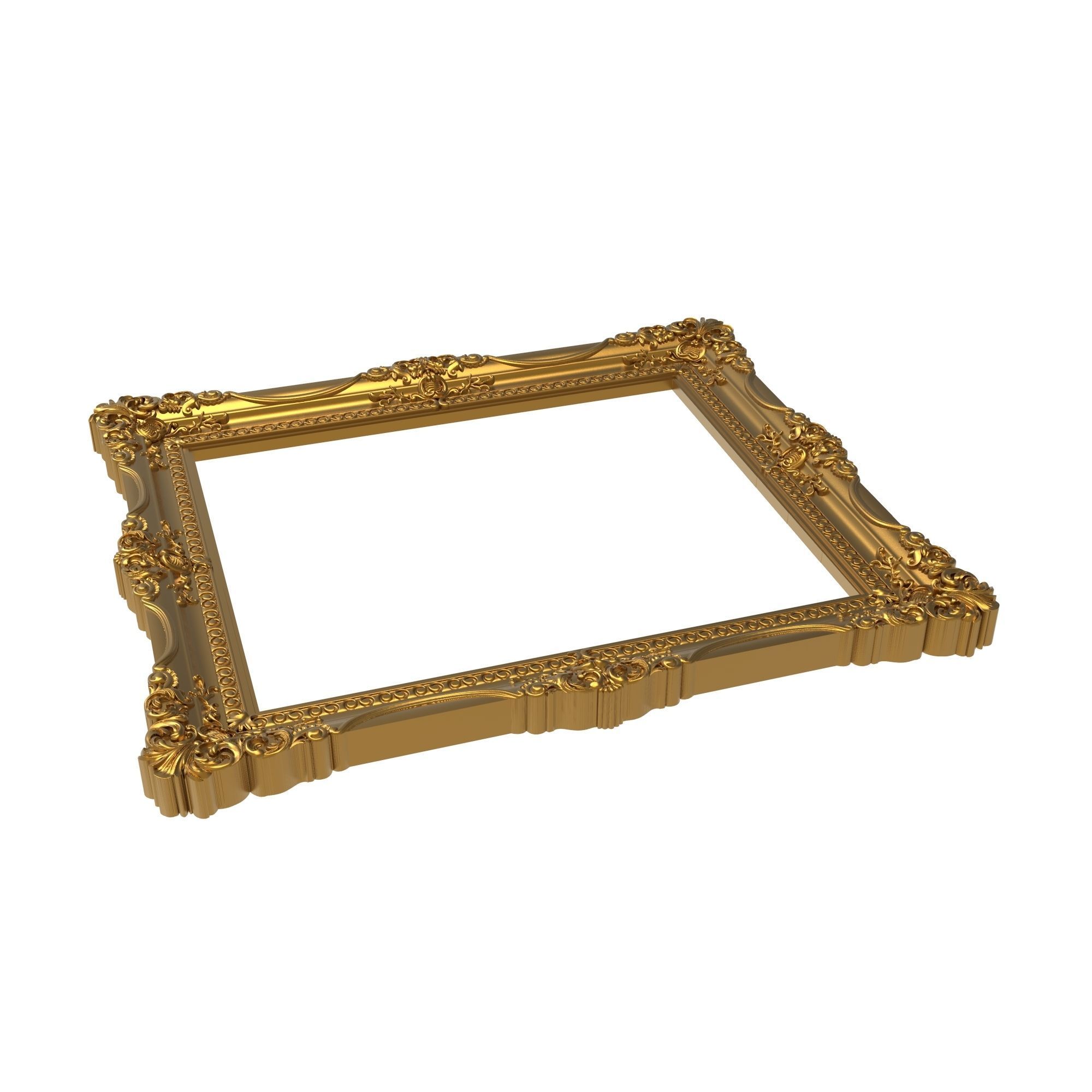 carved frame 3D model_10