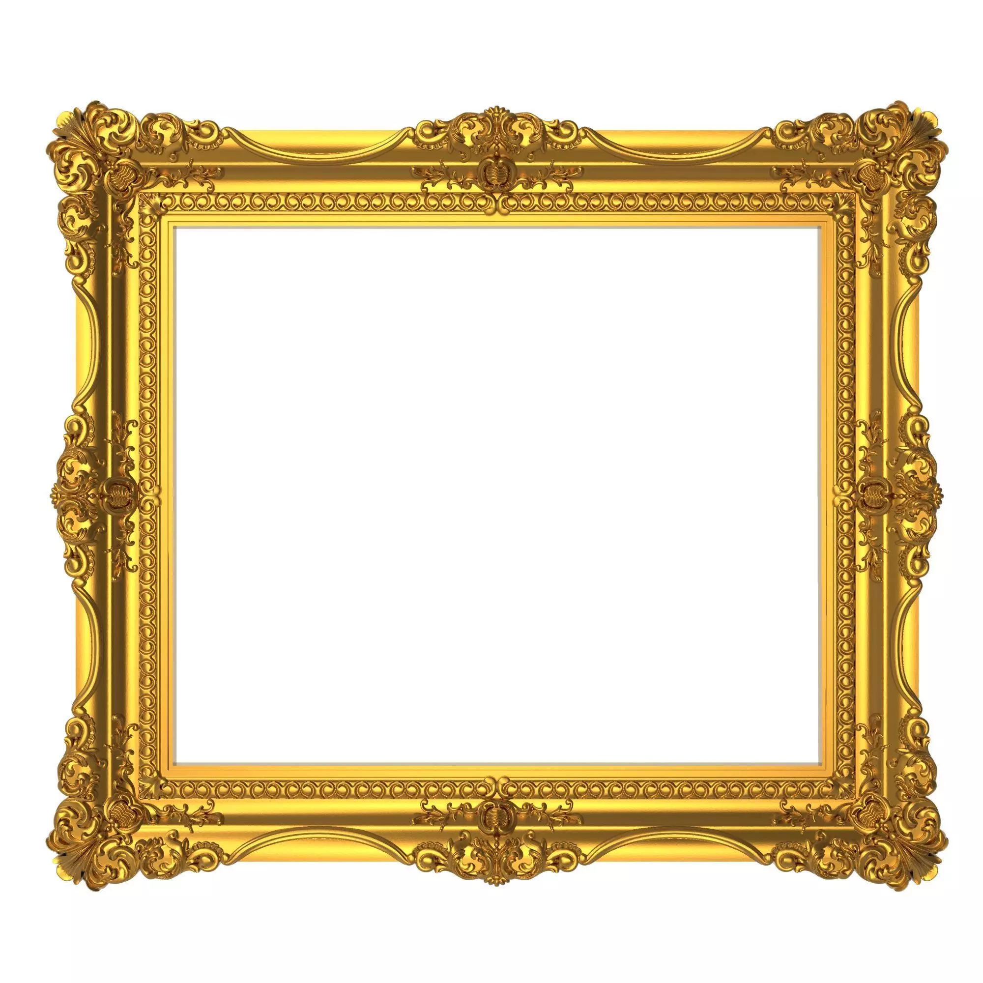 carved frame 3D model_0