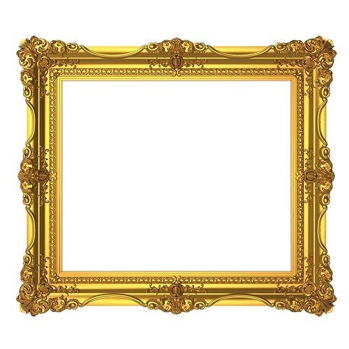 carved frame 3D model