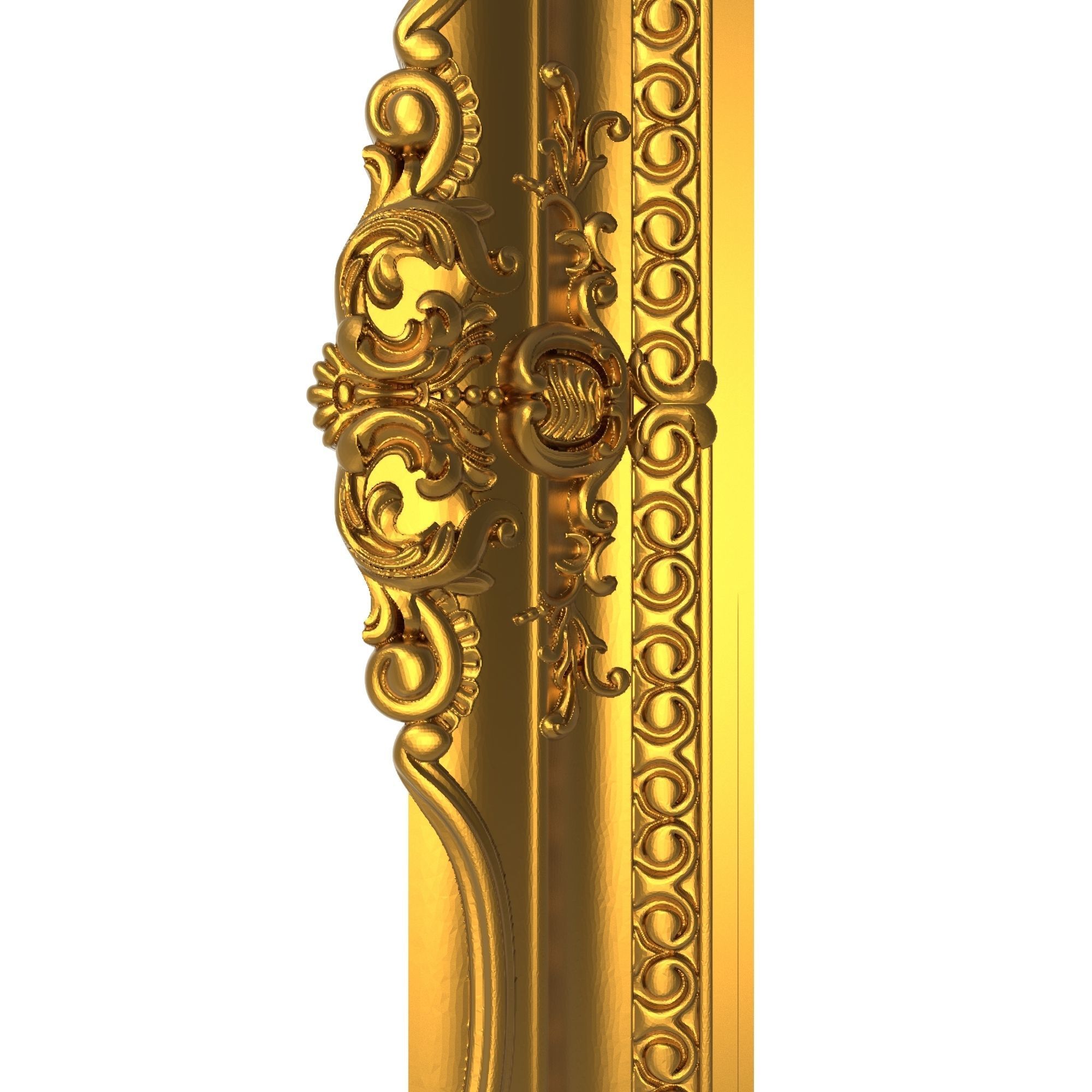 carved frame 3D model_1