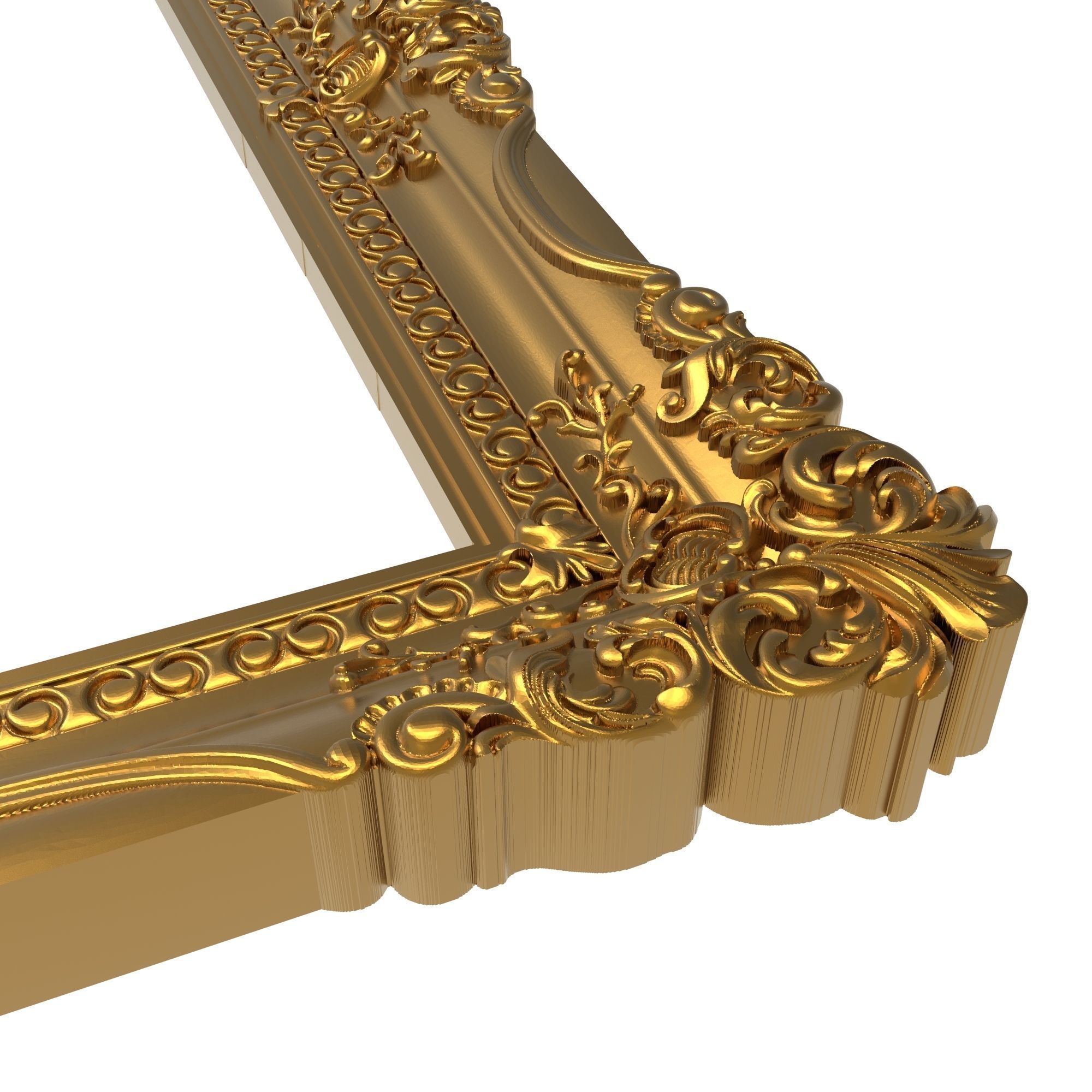 carved frame 3D model_8