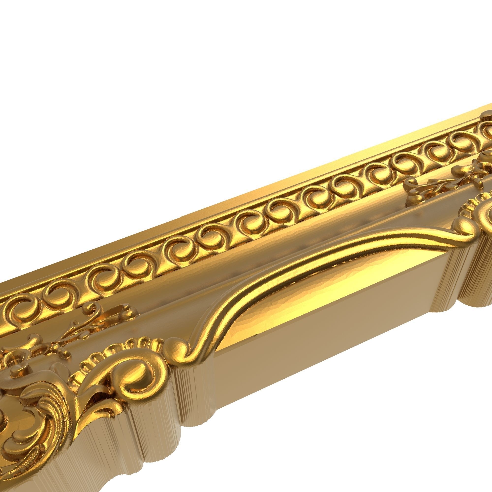 carved frame 3D model_4