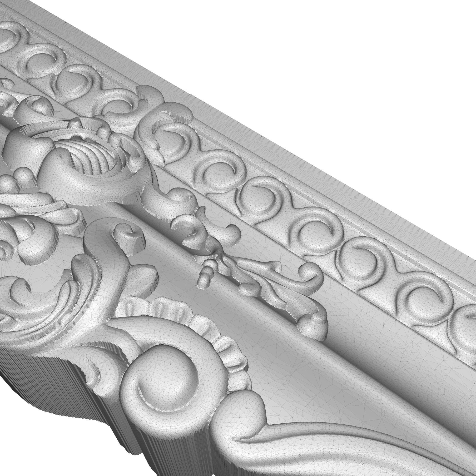carved frame 3D model_6