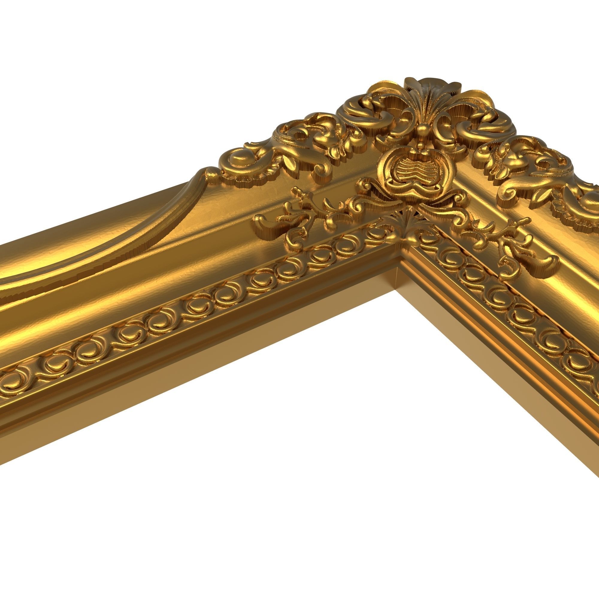 carved frame 3D model_9