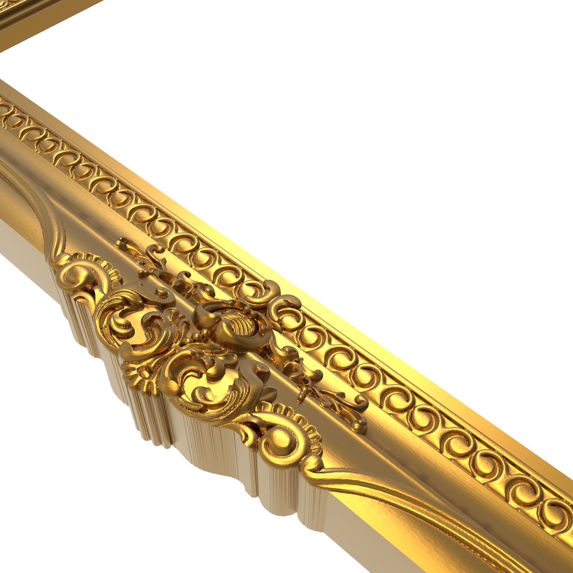 carved frame 3D model_3
