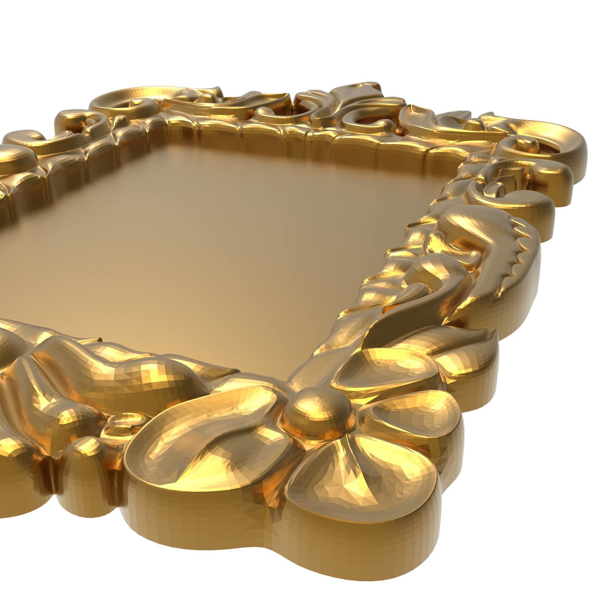 carved frame 3D model_3