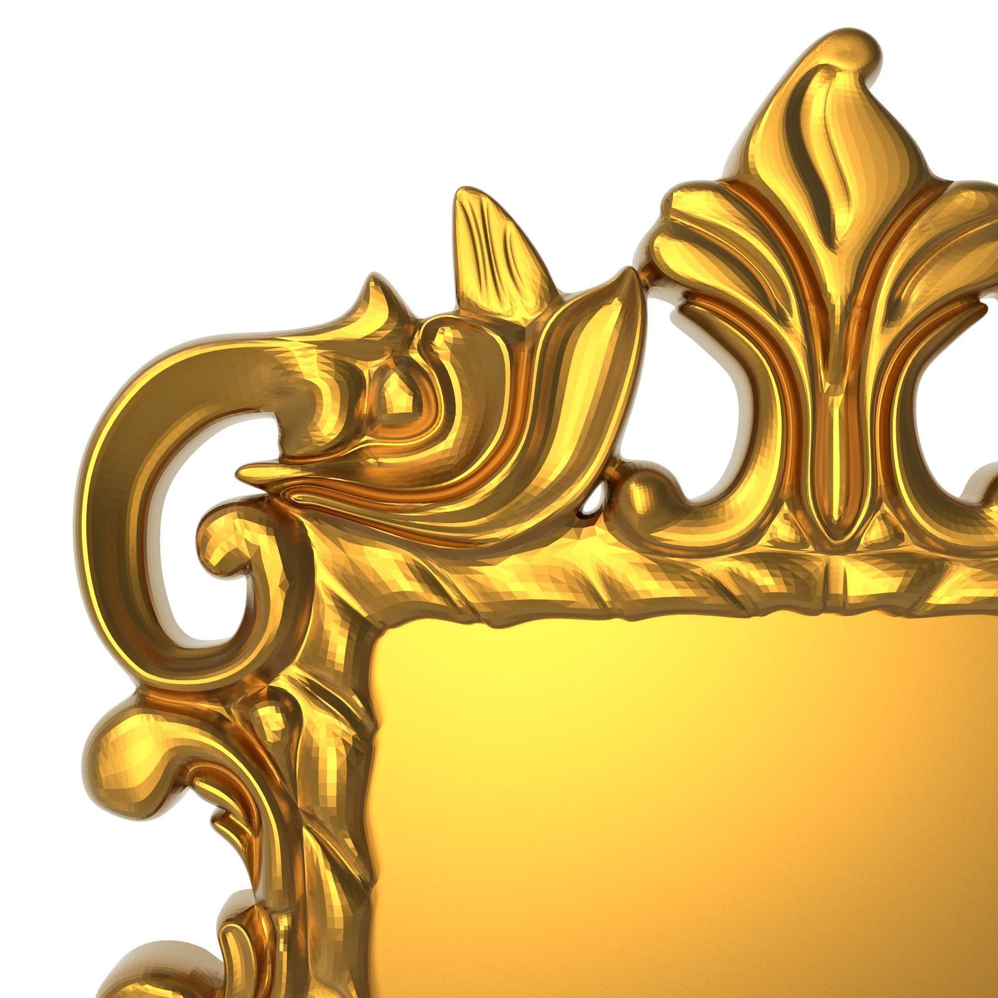 carved frame 3D model_1