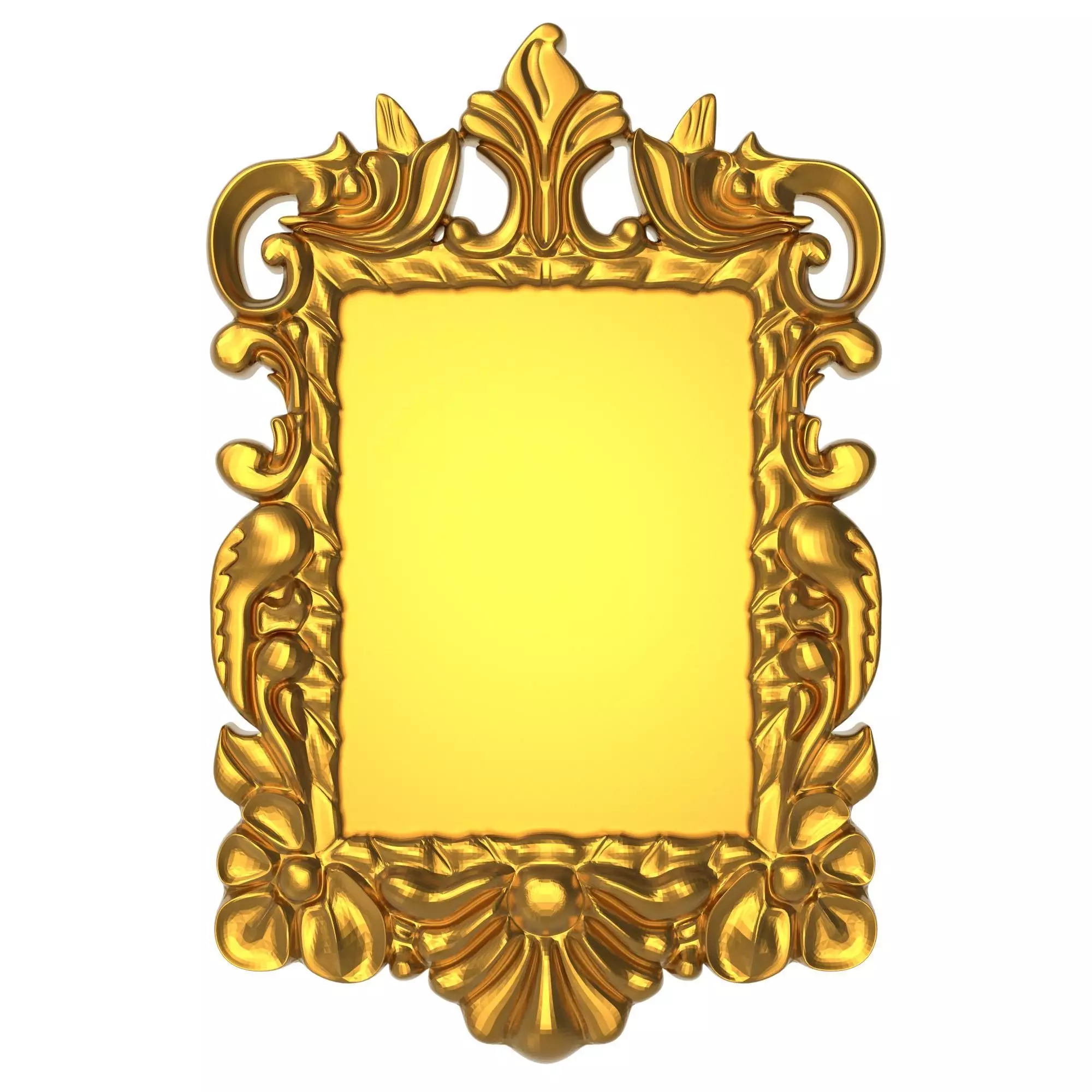 carved frame 3D model_0