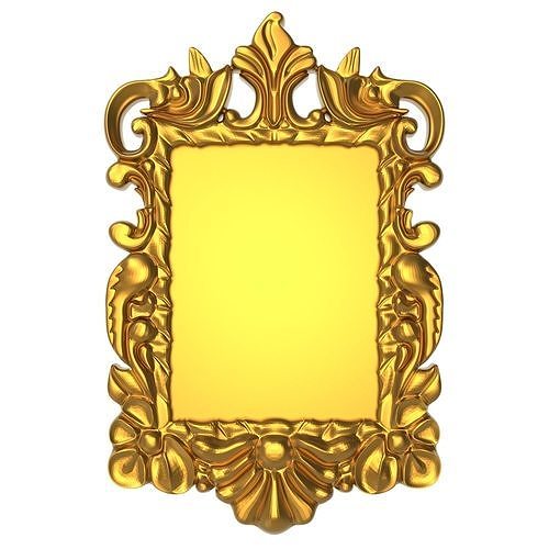 carved frame 3D model