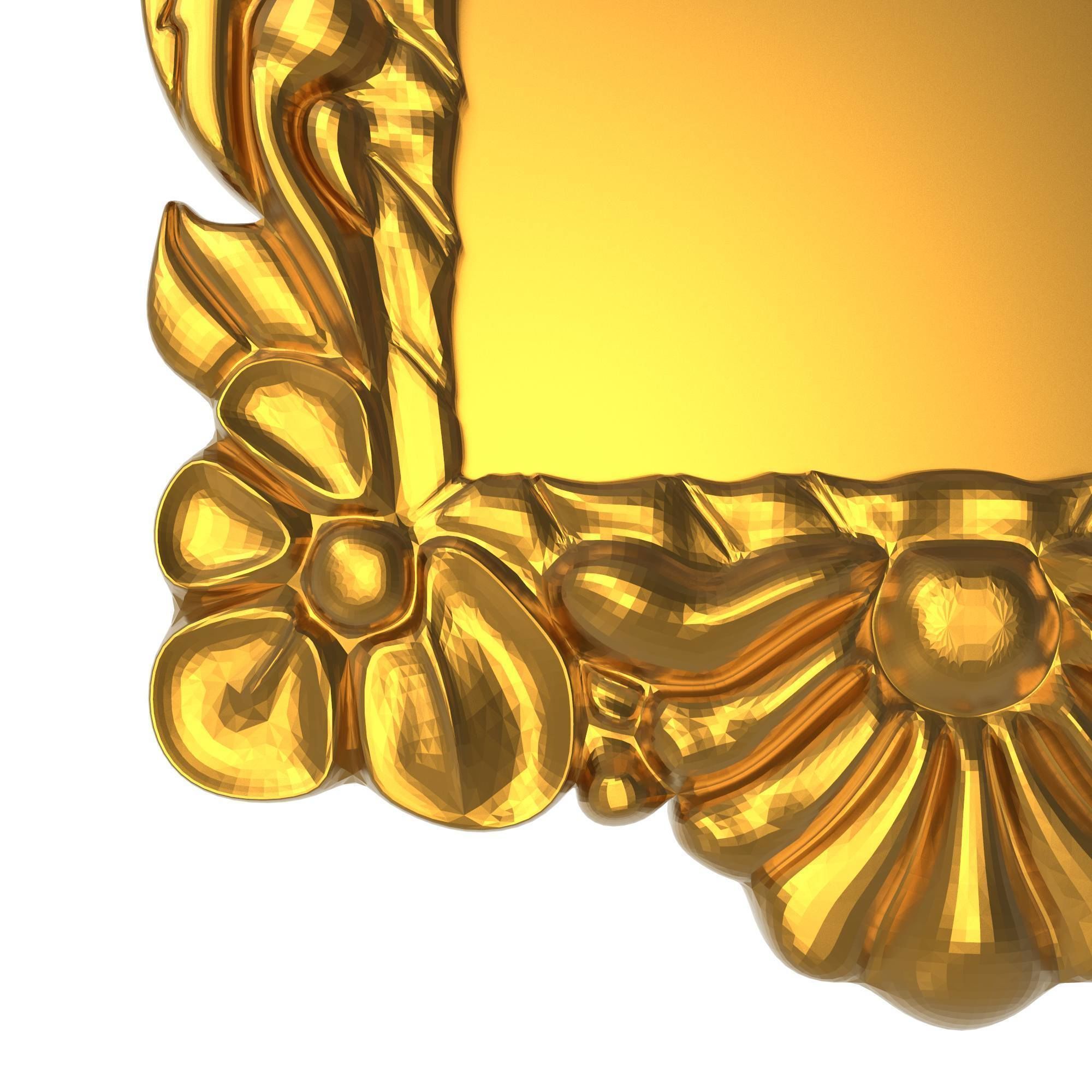 carved frame 3D model_2