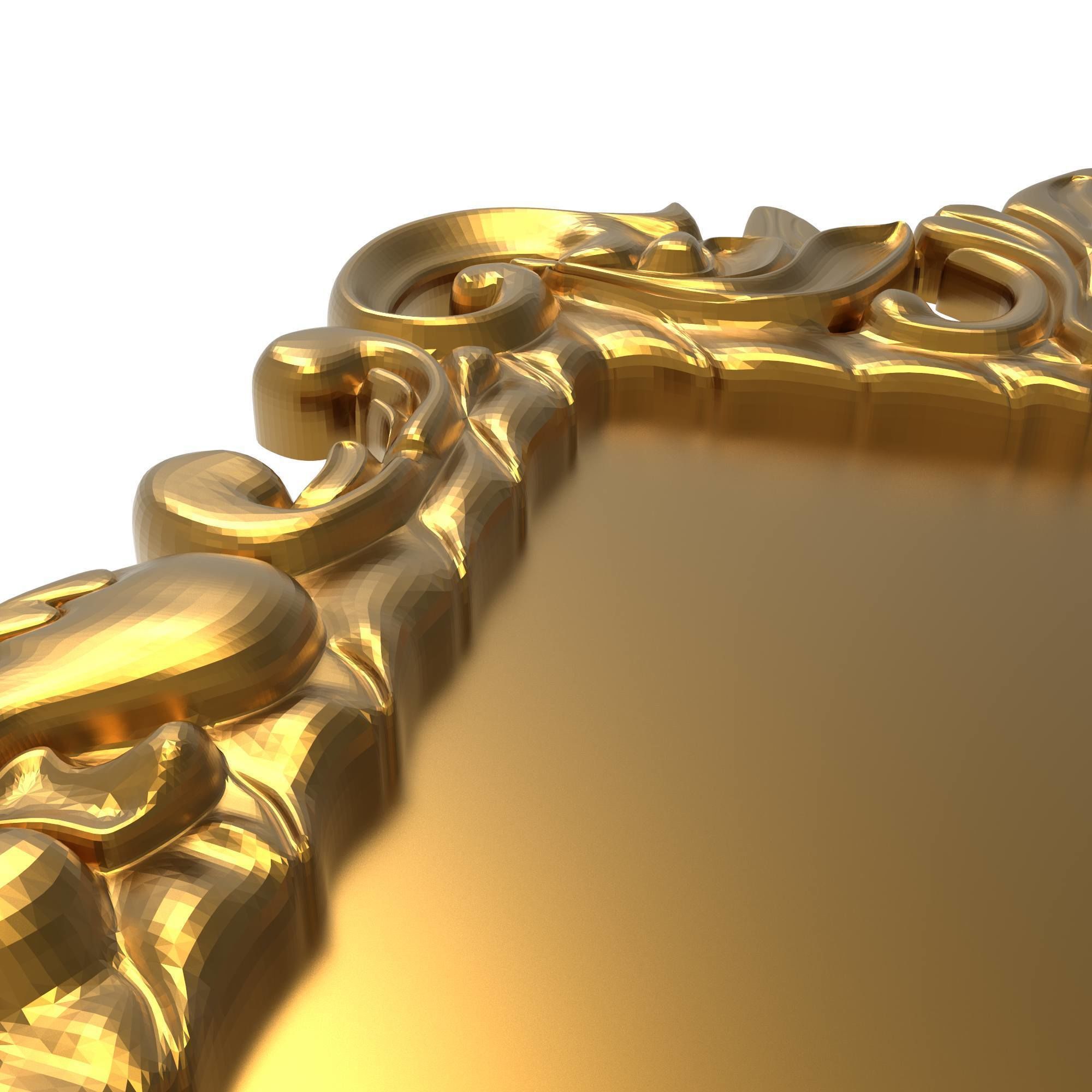 carved frame 3D model_4