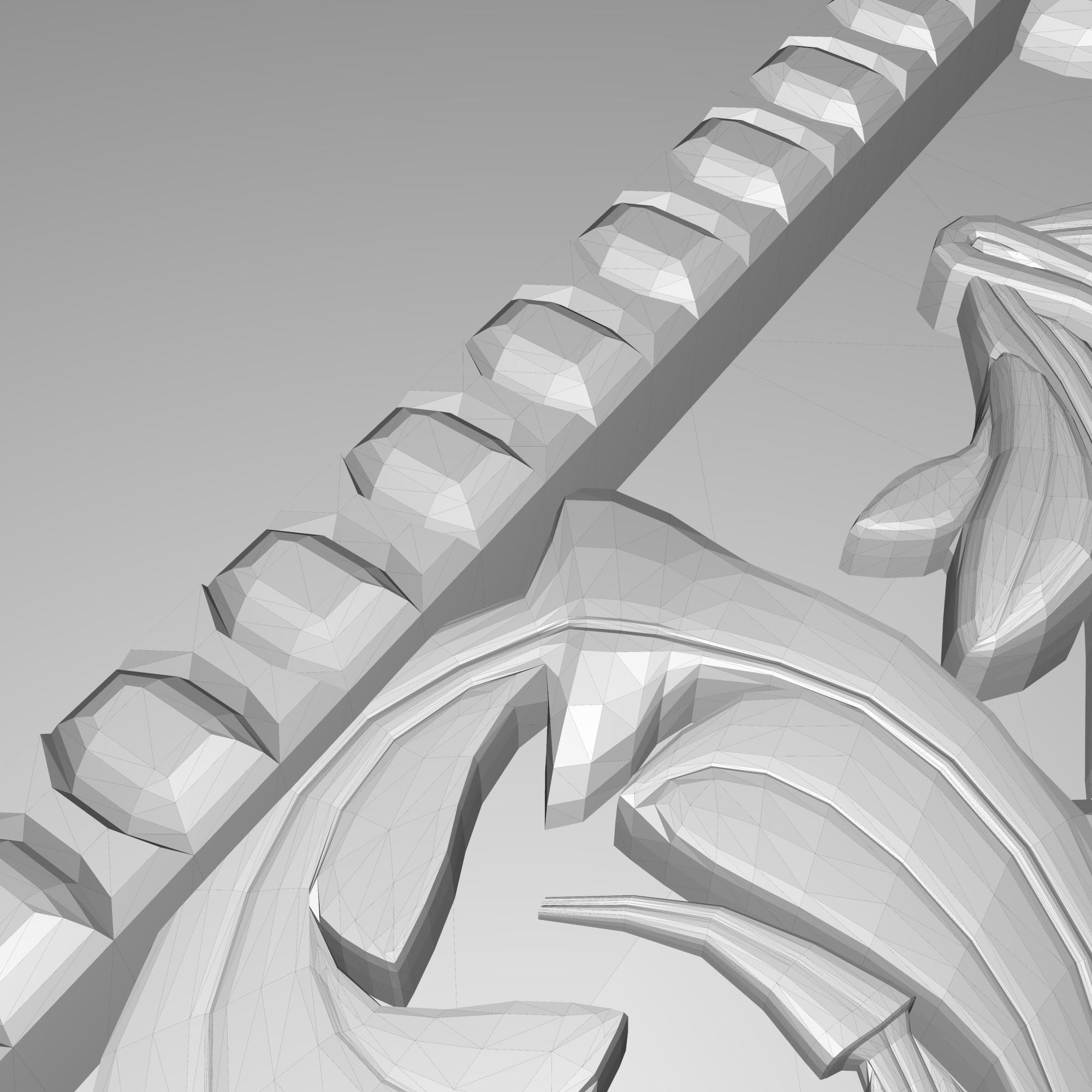 carved frame 3D model_6