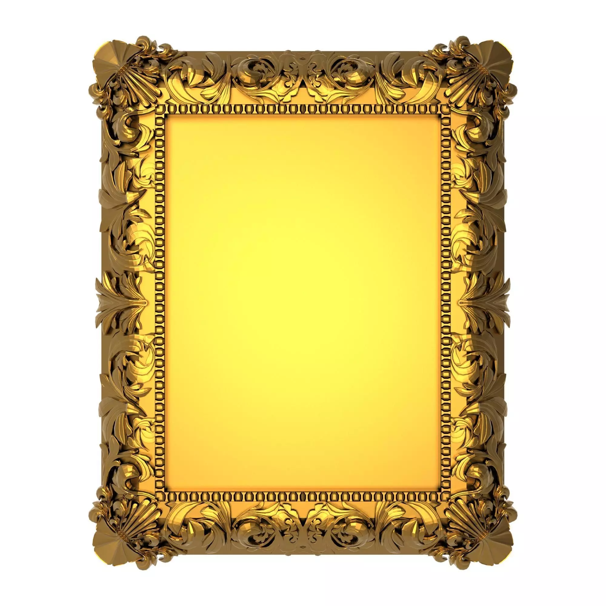 carved frame 3D model_0