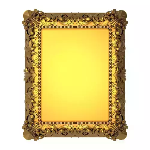 carved frame 3D model