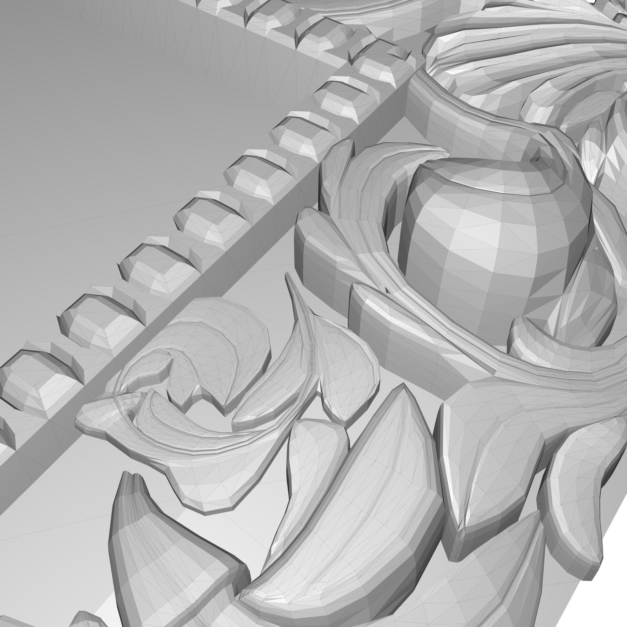 carved frame 3D model_5