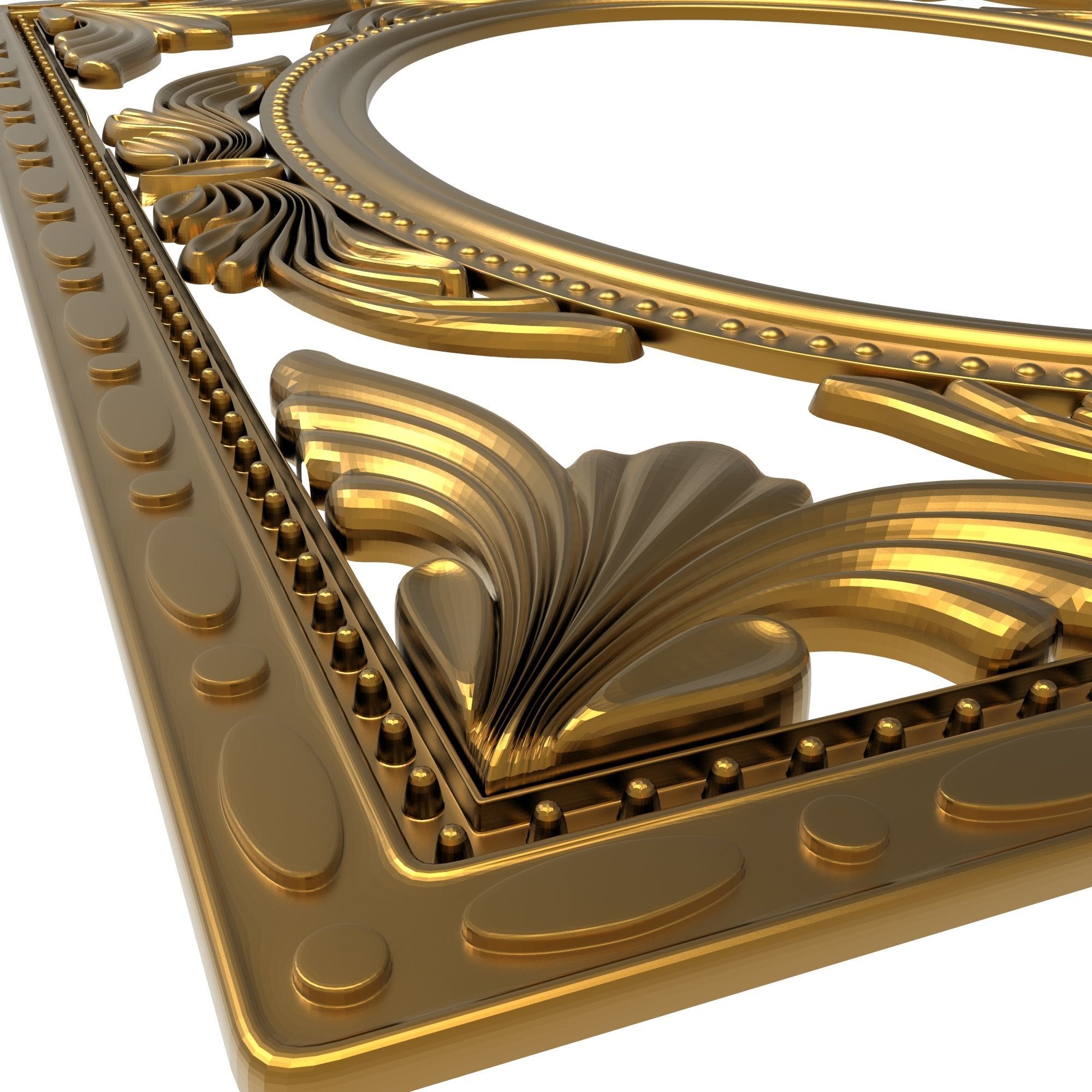 carved frame 3D model_6