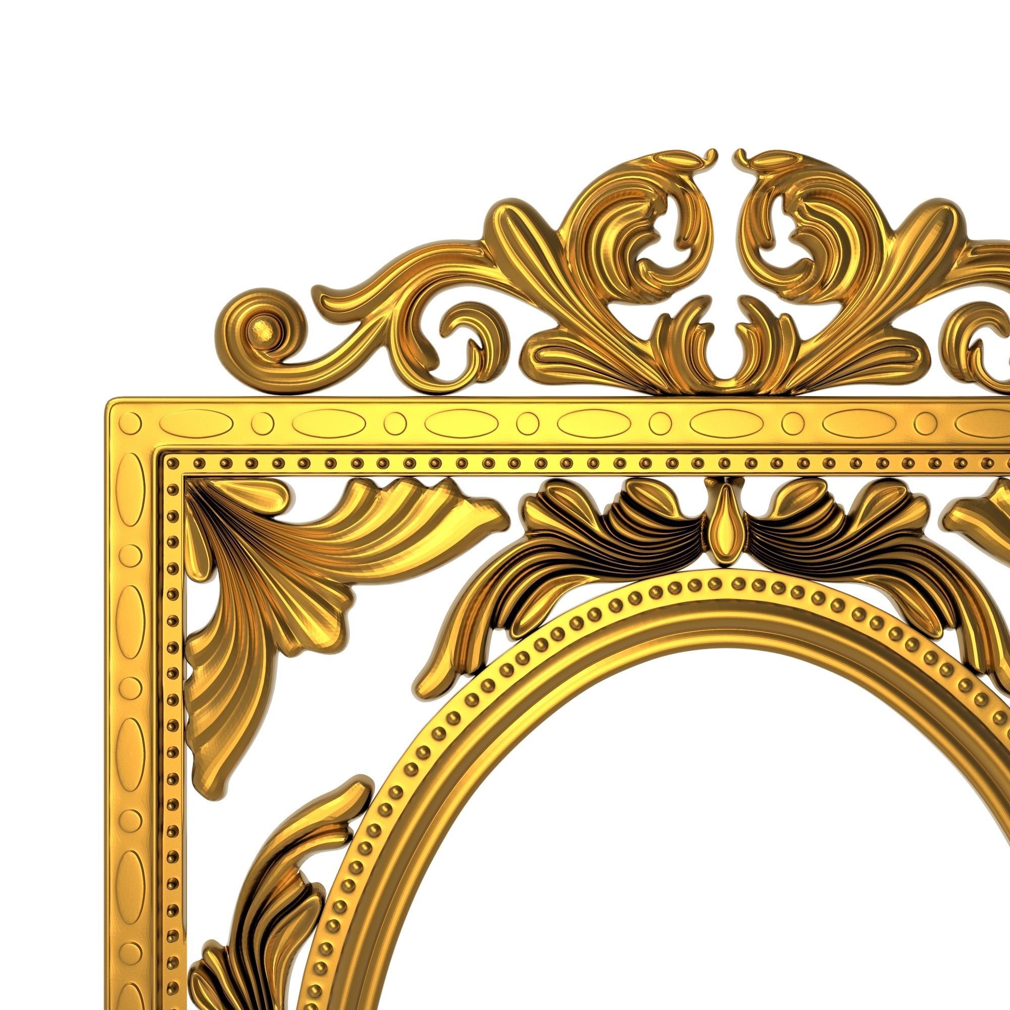 carved frame 3D model_1