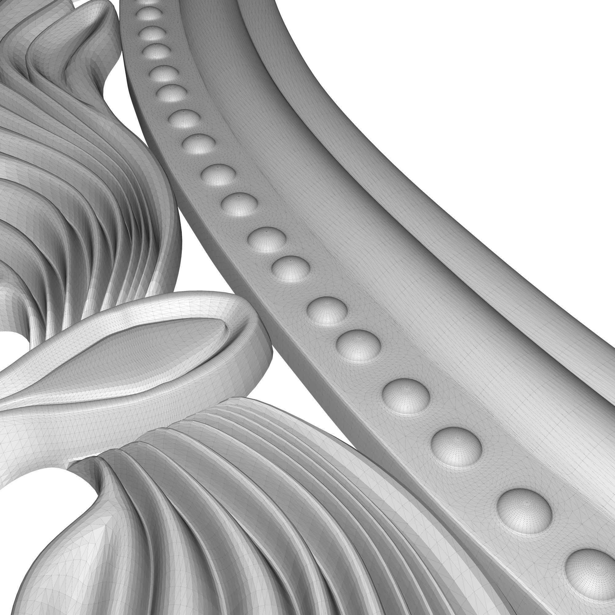 carved frame 3D model_7