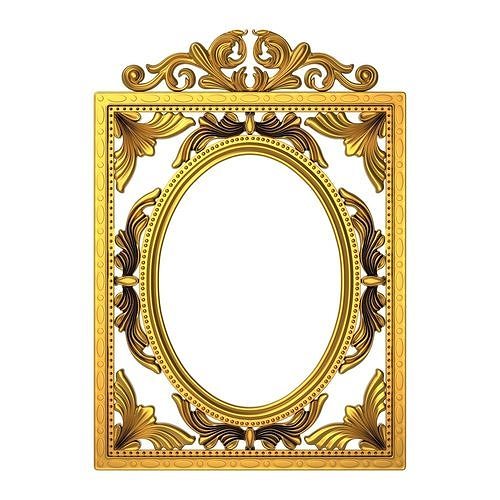 carved frame 3D model