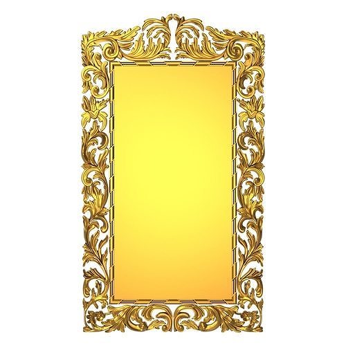 carved frame 3D model