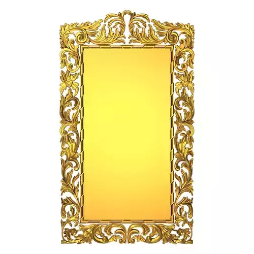 carved frame 3D model