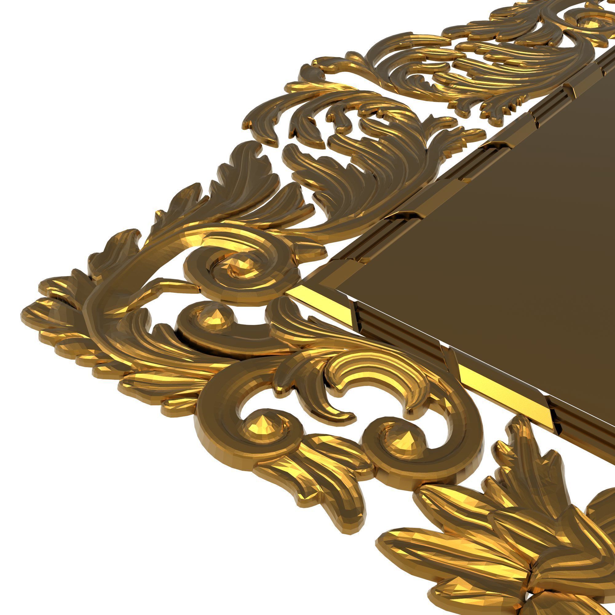 carved frame 3D model_6