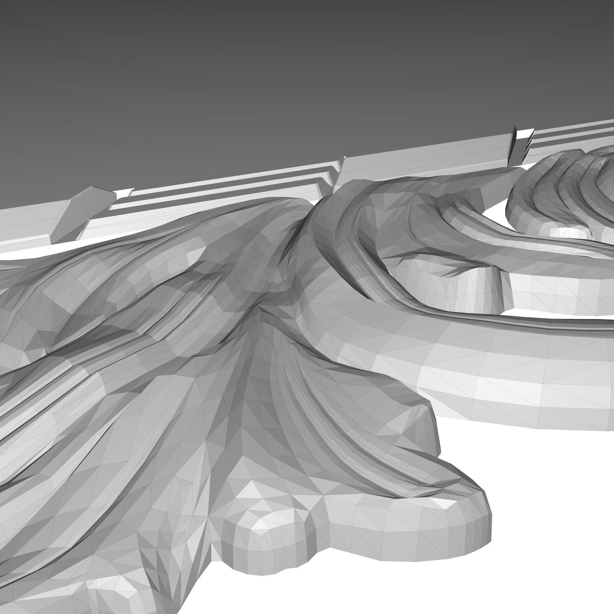 carved frame 3D model_2