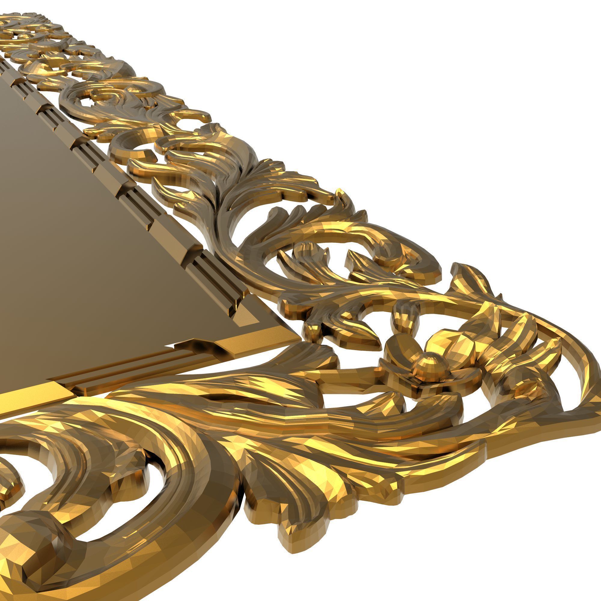 carved frame 3D model_4