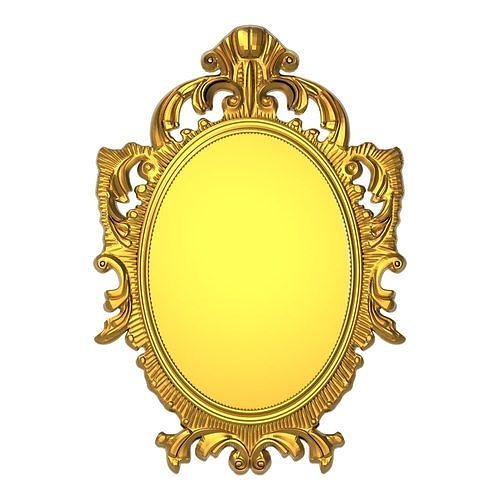 carved frame 3D model
