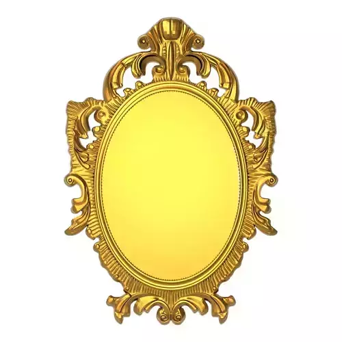 carved frame 3D model