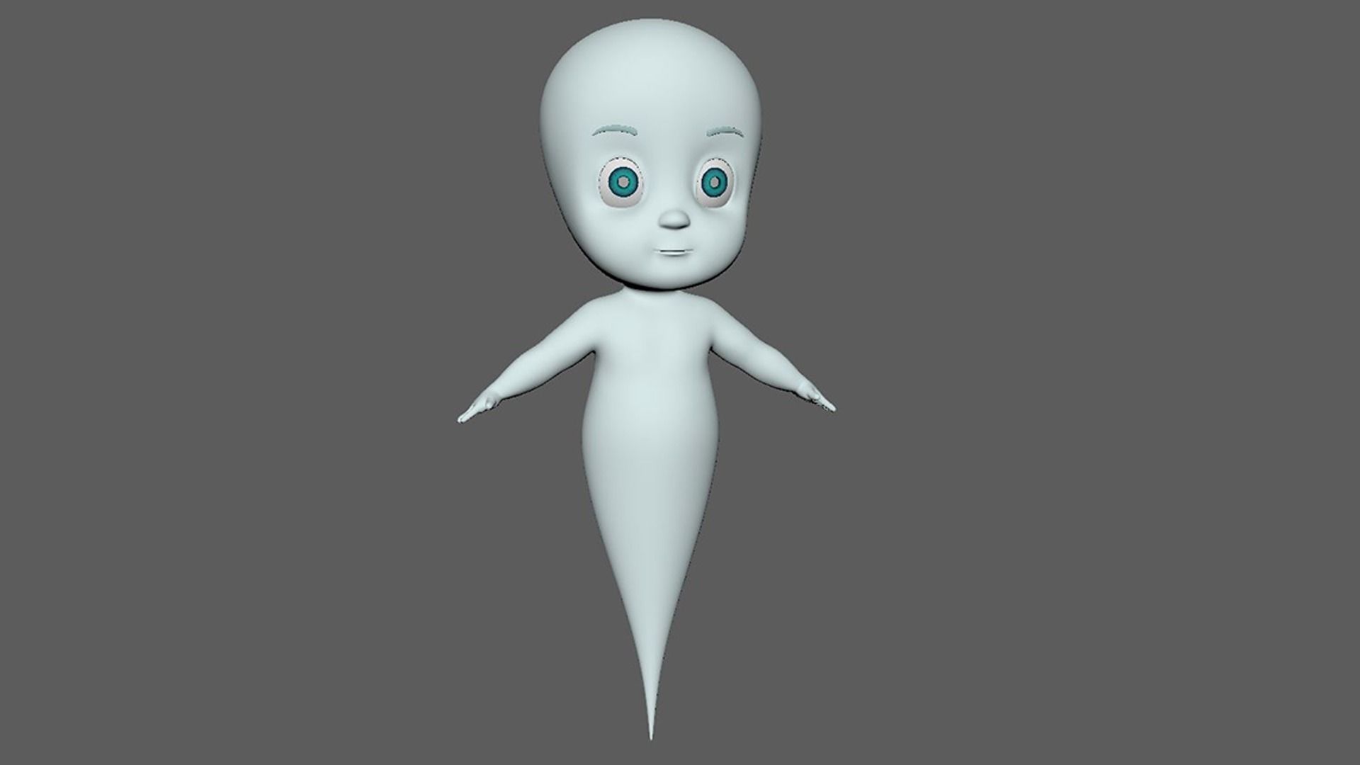 Casper Ghost 3D model_3