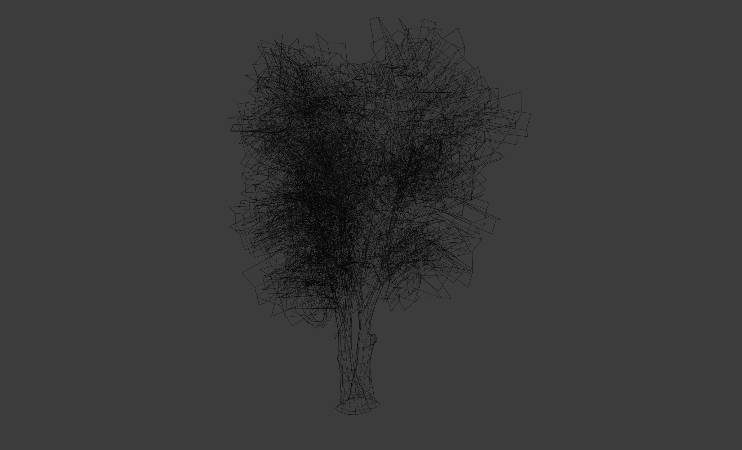 Tree with Modular Planes 3D model_7