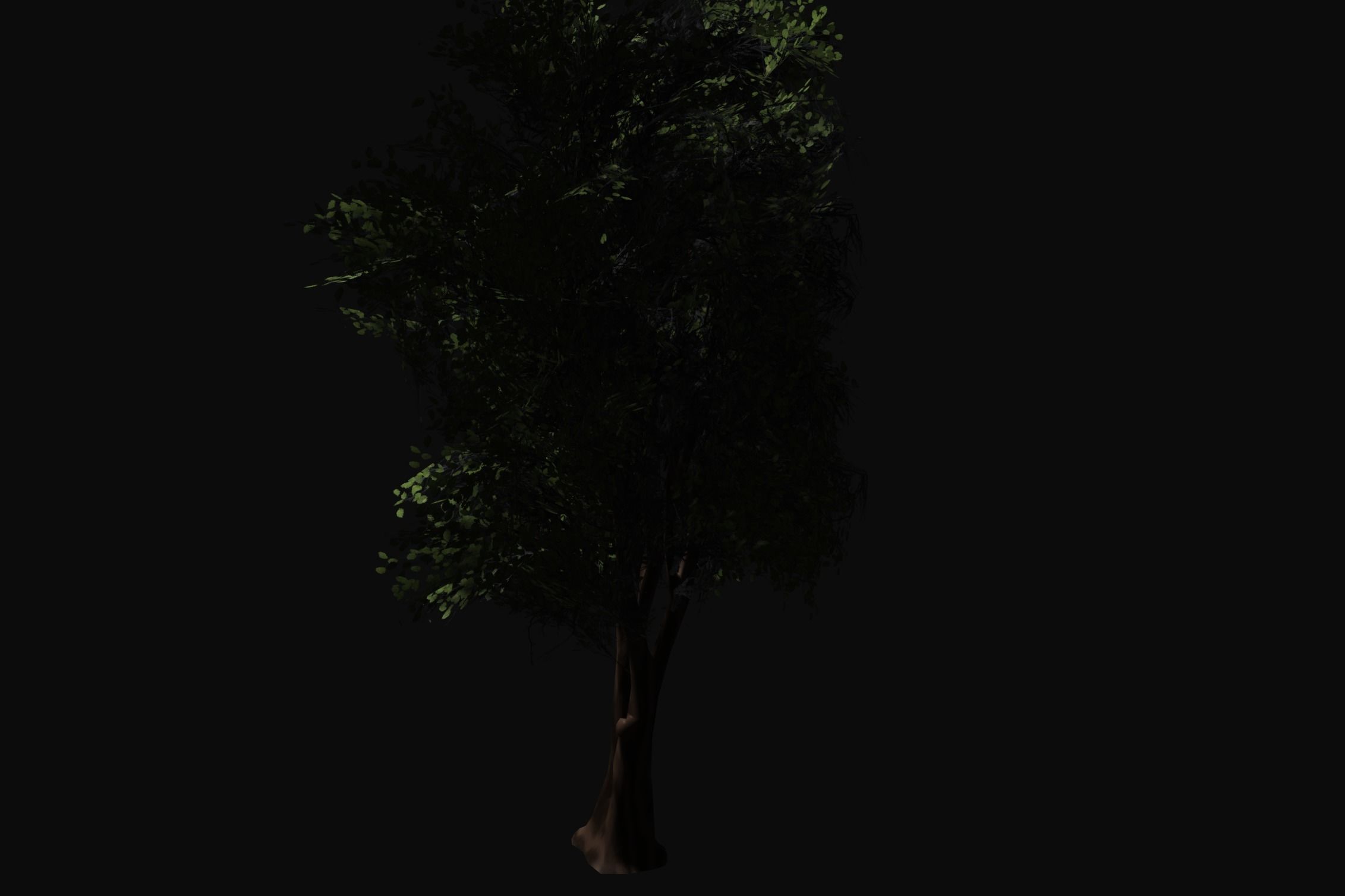 Tree with Modular Planes 3D model_4